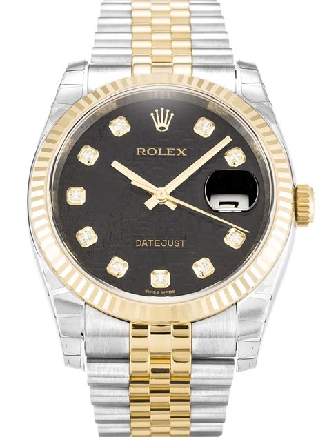 rolex datejust vetro plastica quadrante nero|rolex datejust 36 mm.